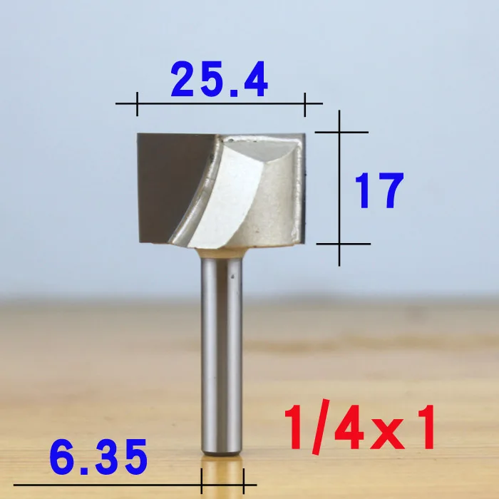 1-4 x 1 Профессиональный класс 1/" 1/2" хвостовик ПОВЕРХНОСТИ строгания древесины Фрезерные фрезы плоское дно очистки древесины резки деревообрабатывающий резной нож - Длина режущей кромки: 1-4 x 1