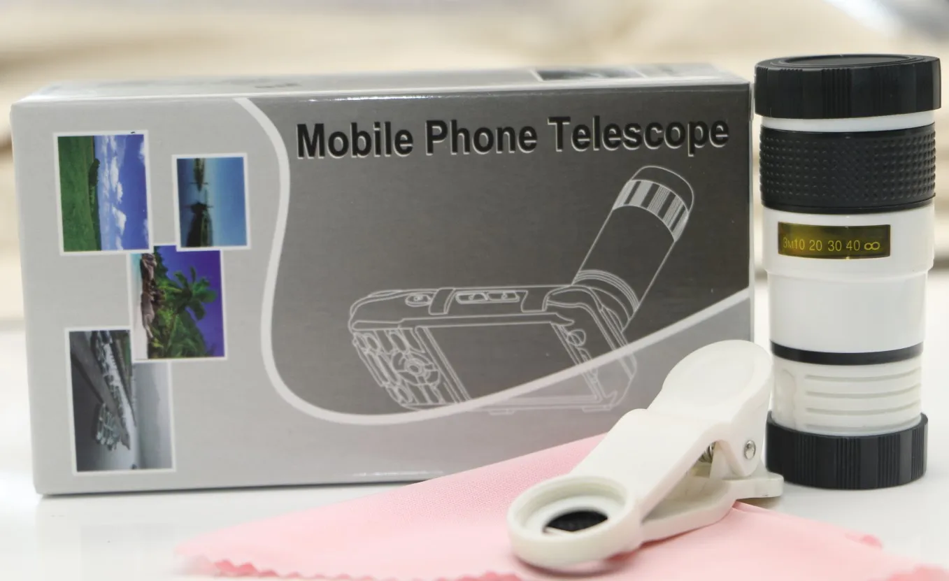 Бесплатная доставка телескоп для мобильного телефона портативный мини HD