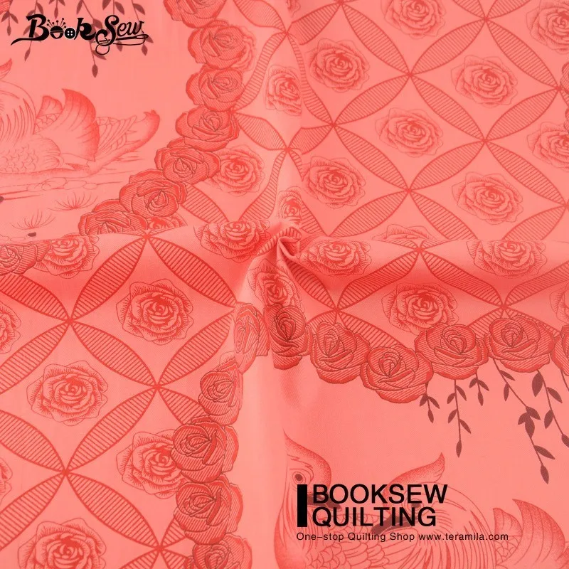 Занавески для книжного шитья домашний текстиль Мандарин утки красный 100% хлопок