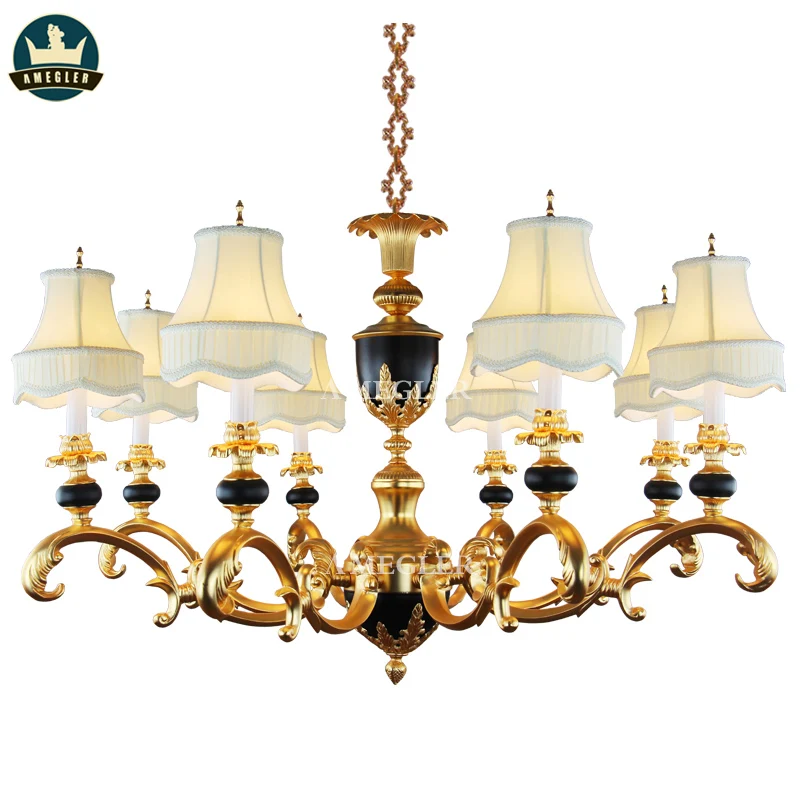 AMEGLER The luxurious villa French parlor lamp bedroom copper of pendent Europe imperial palace formula | Лампы и освещение