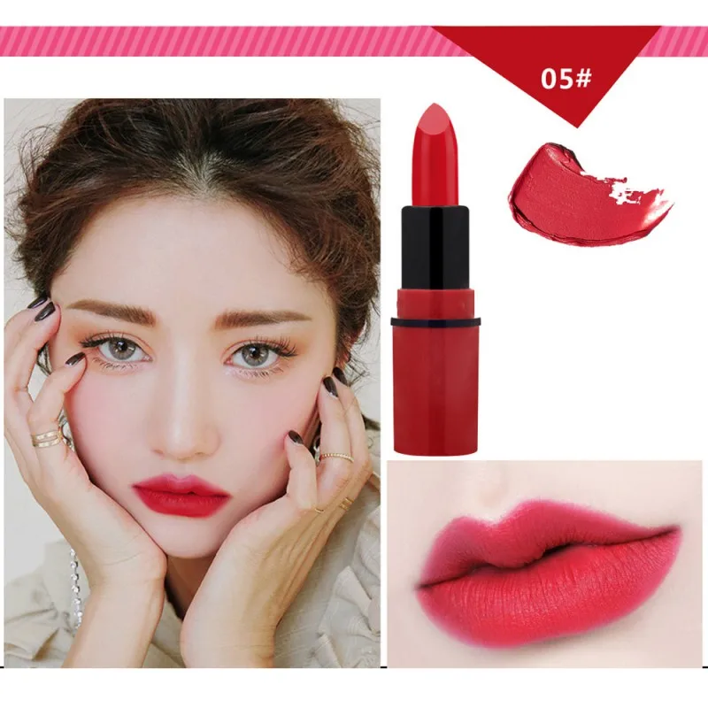 

5pcs Mini Velvet Matte Rouge Lipstick Makeup Long Lasting Kiss-proof Moisturizing Glossy Sexy Color Lips Cosmetic Set