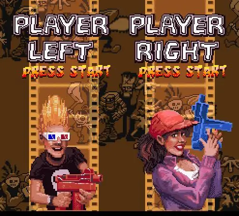 Зомби соседи Версия США 16 бит большой серый карточная игра для NTSC игры |