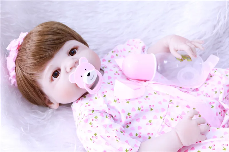 Кукла Reborn NPKCOLLECTION 55 см силиконовая мягкая кукла Bjd для девочек| |