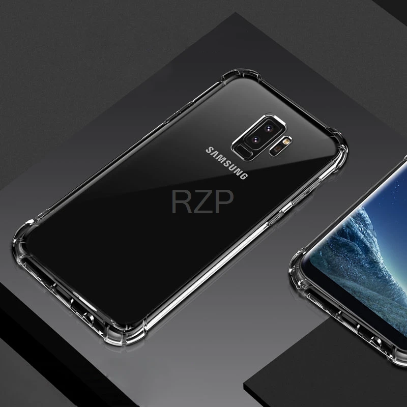 RZP 3D прозрачный чехол для телефона Samsung Galaxy S8 S9 10 20 Plus Note 8 9 задняя крышка + Мягкий