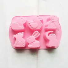 6 полости животных сафари zooTHEME печенье шоколадные конфеты soapSILICONE