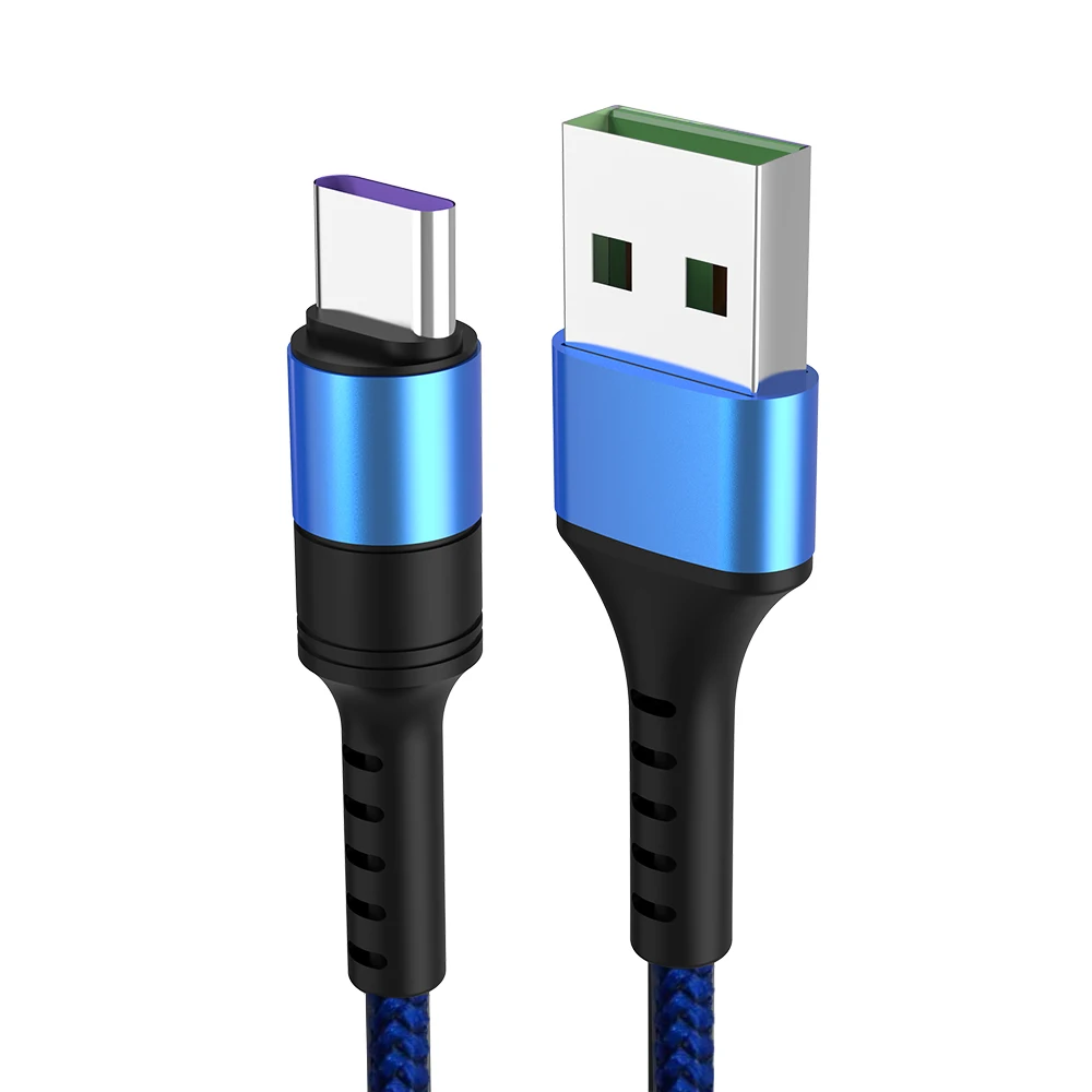 Blue Usb Тип C быстрой зарядки кабель зарядки для Oneplus One Plus, 7, 6, 6 комплектов/партия, 5 T 5 3T зарядка VOOC Тип-C Телефон Зарядное устройство провода Кабо - Цвет: Blue