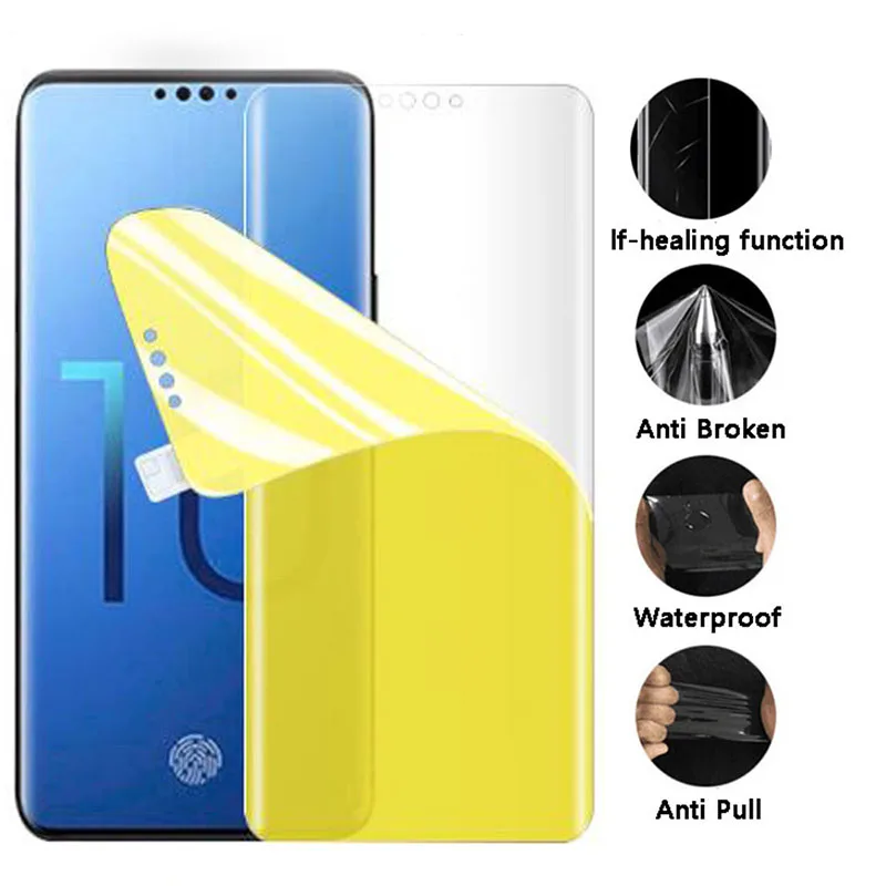 3D мягкий ПЭТ пленка для передней панели samsung S10E S10 S9 S8 S7 S6 edge Plus Note8 Note9 Экран