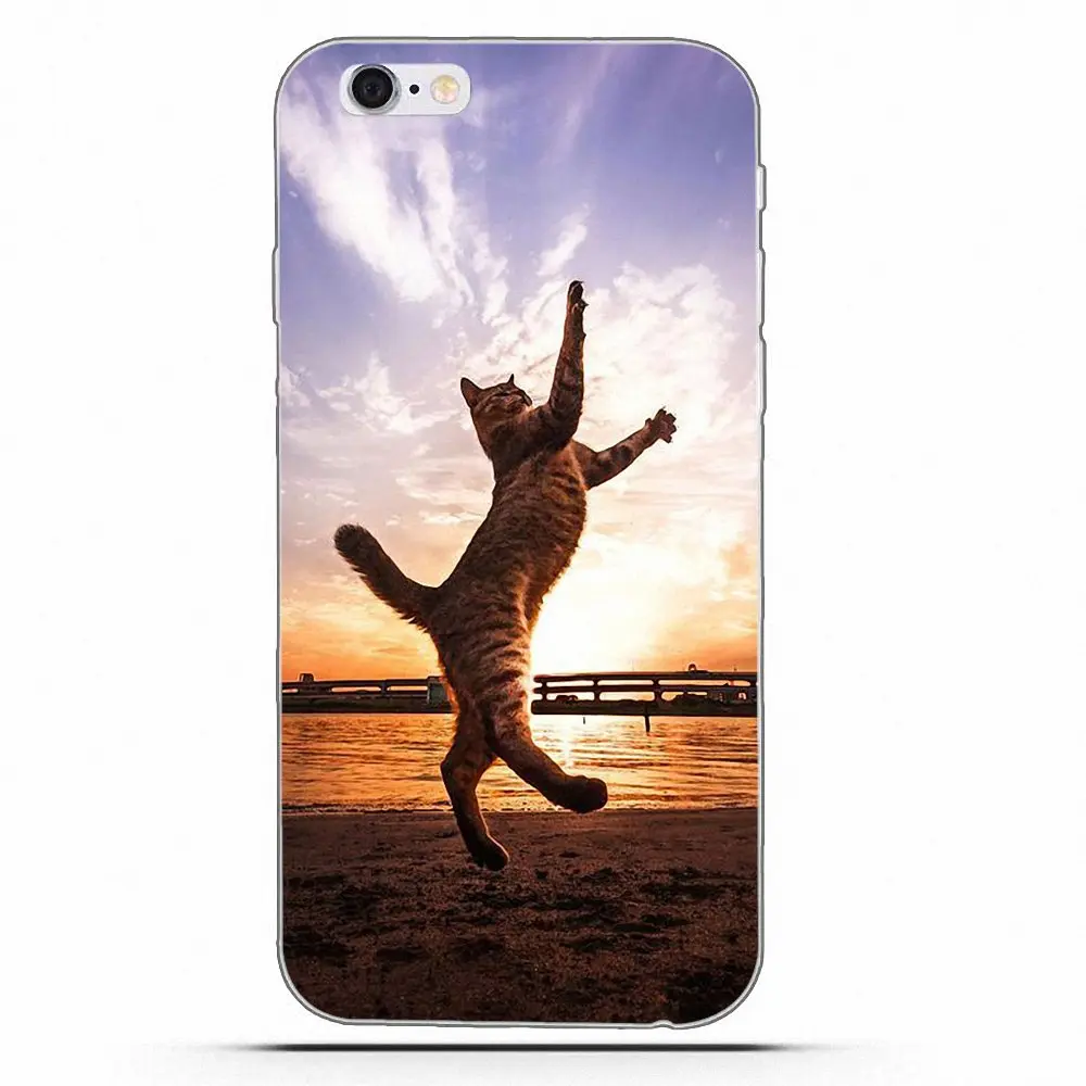 Wexoeq много милых летающих кошек для Huawei G7 Y6 II Y7 Xiaomi Redmi Note 2 3 5 Mi 4 4C 4I 5S 5X 6X 8 SE Pro TPU