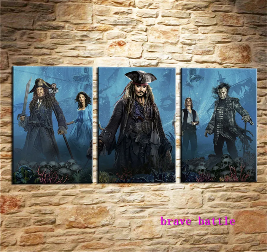 Caribbean Jack Sparrow холст картина для гостиной домашний декор Современная роспись