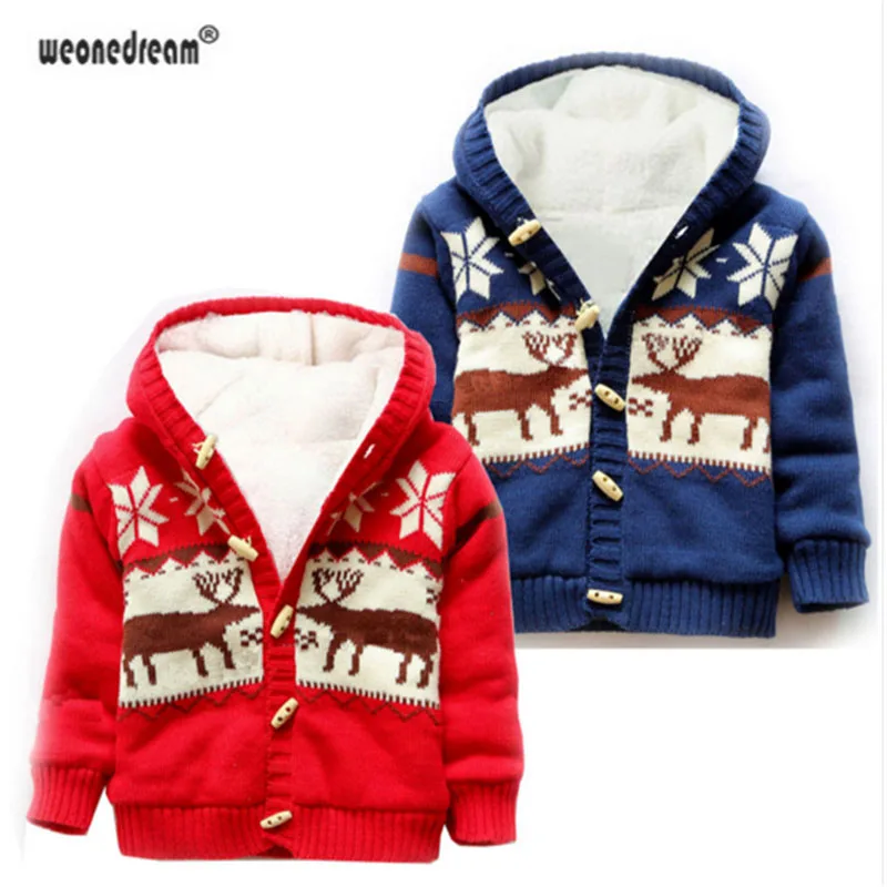 WEONEDREAM/свитер для маленьких девочек кардиган зимнее флисовое теплое пальто