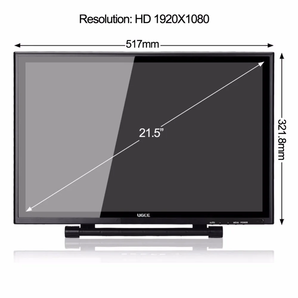 Ugee UG2150 21.5 Inch Graphic Drawing Monitor Stylus Pen Display Tablet with Screen IPS Panel for Macbook iMac Windows |