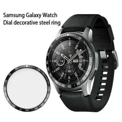 Анти царапины металлический ободок кольцо клейкая крышка для Samsung Gear S3 frontier 42/46 мм