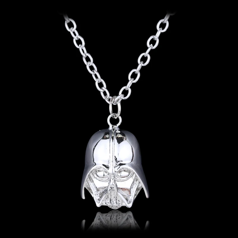 Millennium Falcon Star Wars ювелирные изделия Винтаж серебро Металл истребитель самолет кулон из фильма Готический стиль цепочки и ожерелья мужские