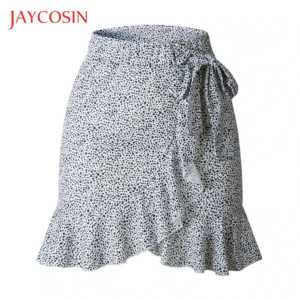 Женская вечерняя юбка JAYCOSIN повседневная короткая из полиэстера с высокой талией