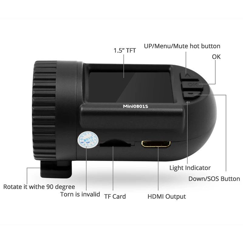 Автомобильный видеорегистратор 1 5 "Full HD 1080P DashCam Автомобильная камера видео