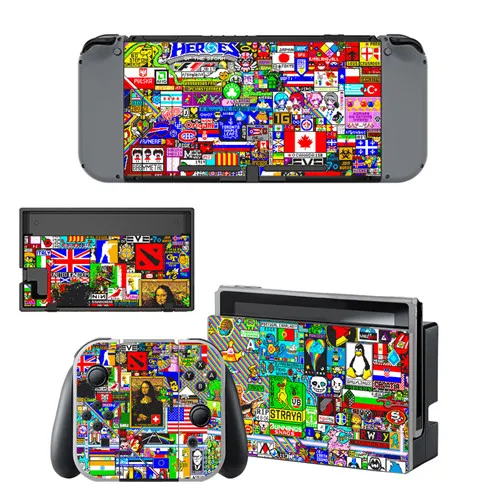 YSNS0617 Легенда о Зельде Наклейка Виниловые наклейки на кожу для nintendo Switch NS консоль+ контроллер+ подставка держатель Защитная Наклейка - Цвет: YSNS0617