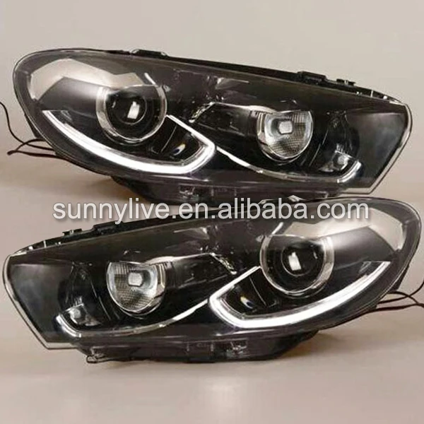 Светодиодный ная фара для VW Scirocco 2008 2015 оригинальная модель 1 4|lamp led|vw ledled scirocco |