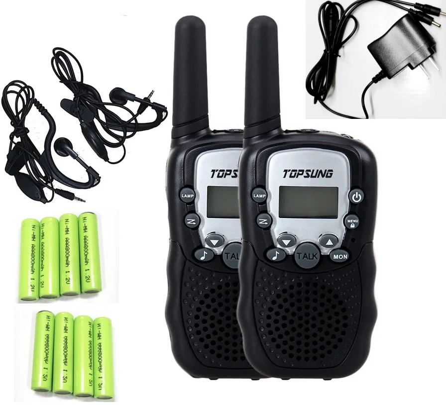 2 шт. FRS/GMRS 462-467 МГц Walkie Talkies пара T388 портативное 2-стороннее радио Внутреннее