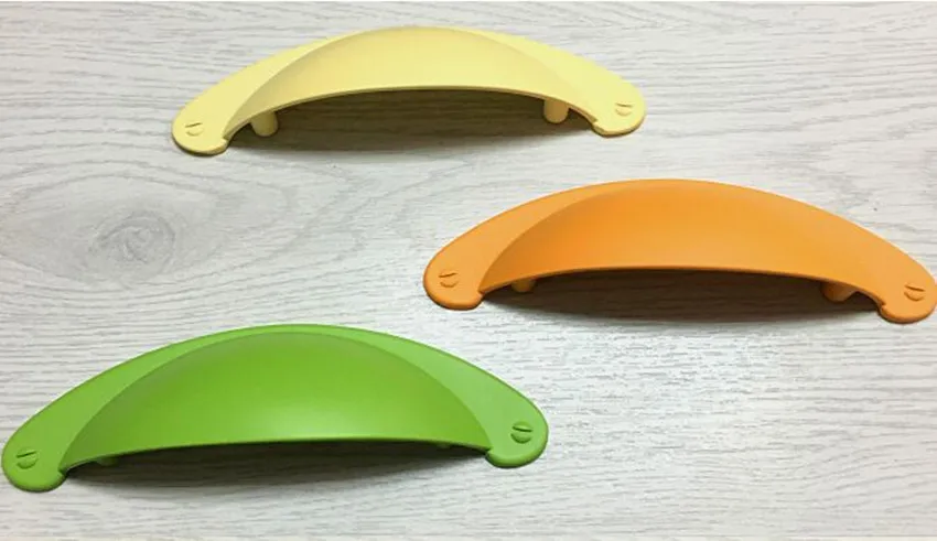 76 мм современная мода цветная ручка для мебели белый черный синий красный ящик