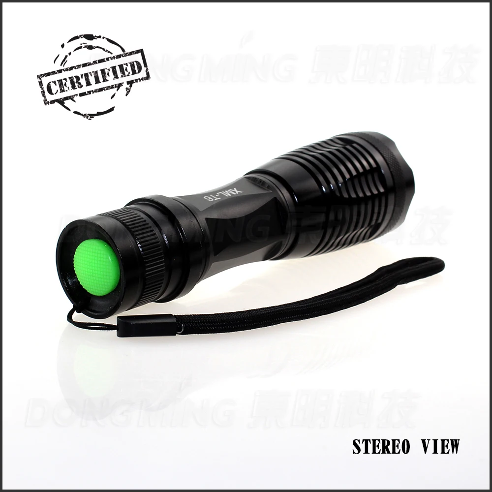 Масштабируемый светодиодный фонарик 5000 люмен супер яркий с питанием от одной