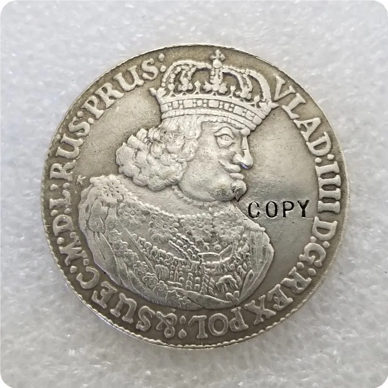 Польша: THALER 1648 Vladislav IV Danzig историческая монета старая редкая копия
