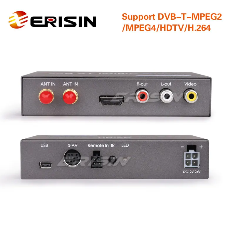 Erisin ES238D Автомобильный/Мобильный DVB/HDTV цифровой ТВ приемник HD|ТВ-приемник для