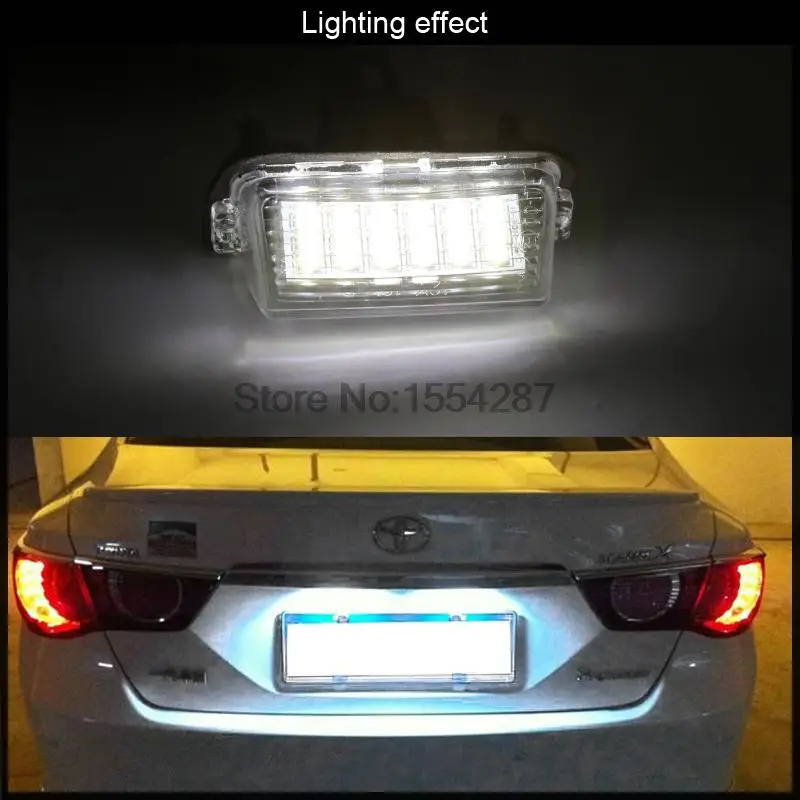 2x светодиодный SMD номерной знак светильник подходит для Toyota Camry YARISL EZ VIOS COROLLA Lewin