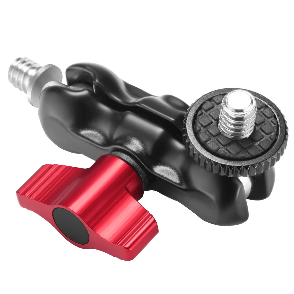 Neewer мини многофункциональный двойной шаровой головкой с креплением для обуви 1/4