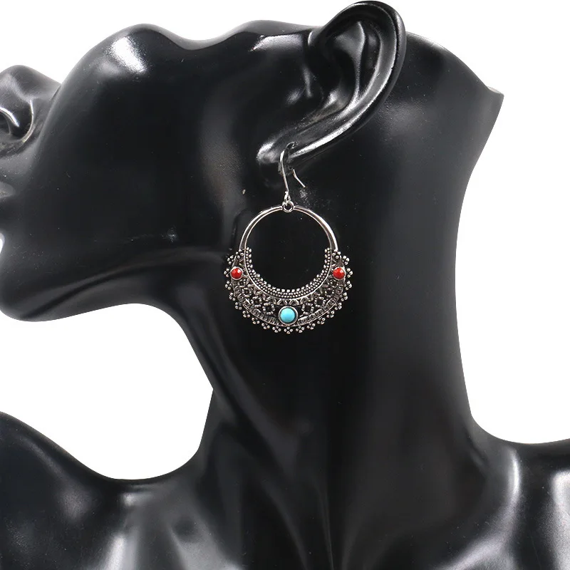 Турецкие винтажные индийские серьги Jhumka для женщин свадебные этнические