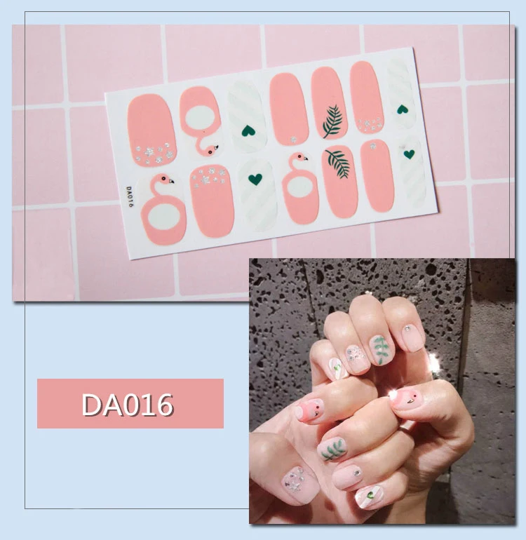 14 шт./компл. 31 Цвета ногтей Стикеры s DIY Nail Art Наклейки плотная Стикеры s самостоятельно аппарат для крепления на гвоздях и Стикеры Обертывания украшения для Красота