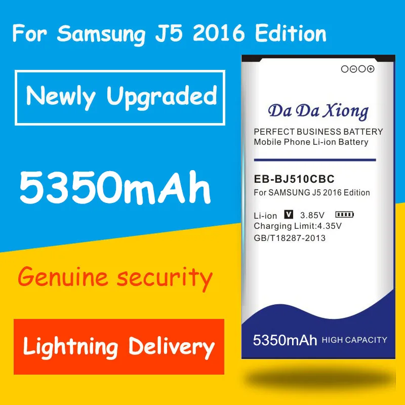 5350 мАч EB-BJ510CBC аккумулятор для samsung J5 Edition j5109 j5108 J510 запасные аккумуляторы для телефонов