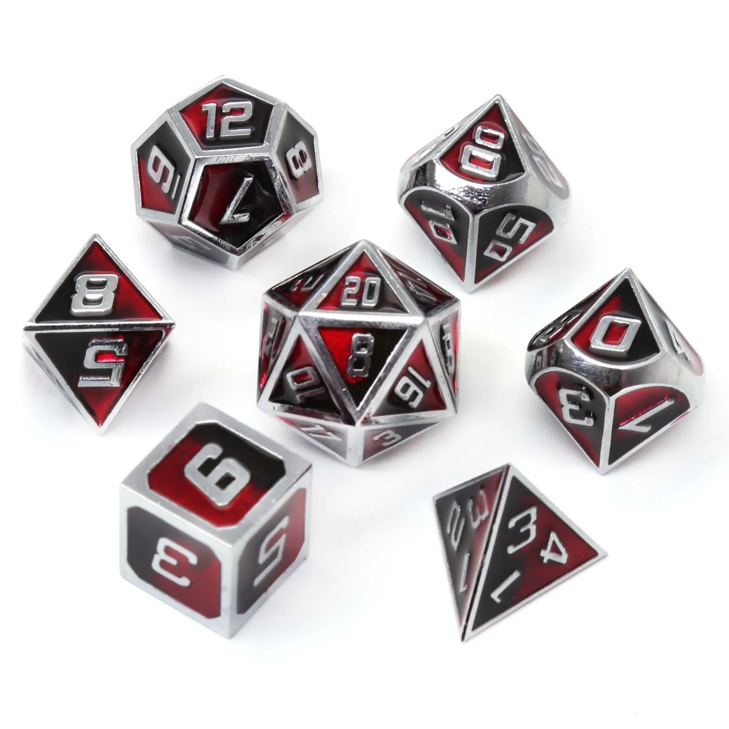 Chengshuo металлические игральные кости dnd Набор кубиков ролевые многогранные