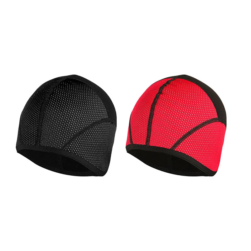black red 2 pieces ARSUXEO зимние теплые флисовые велосипедные шапки MTB велосипедные головные уборы спортивные колпачки touca inverno Балаклава - Цвет: black red 2 pieces