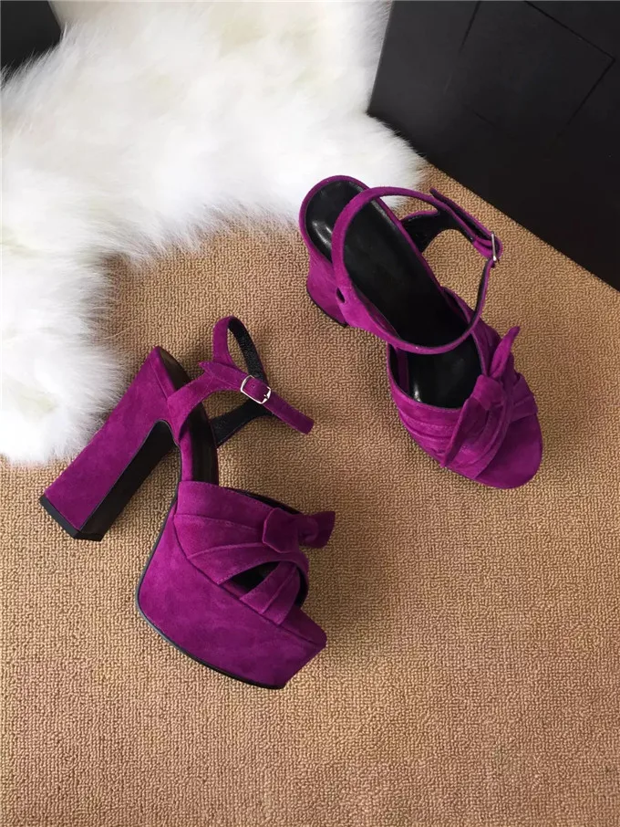 

Abesire Girls Little Bowtie Embellished Platform Gladiator Sandals Lady Square High Heels Dress Shoes Woman Buckle Strap Shoes