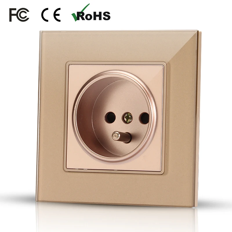 Настенная розетка 16 А из закаленного стекла|outlet socket|outlet switchoutlet panel |