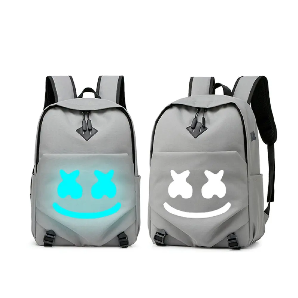 CG5268 DJ Marshmello, школьные сумки, Подростковый рюкзак для мальчиков, Usb зарядка для девочек, Светящийся рюкзак для ноутбука, рюкзак для путешествий, рюкзак для книг - Цвет: CG5268