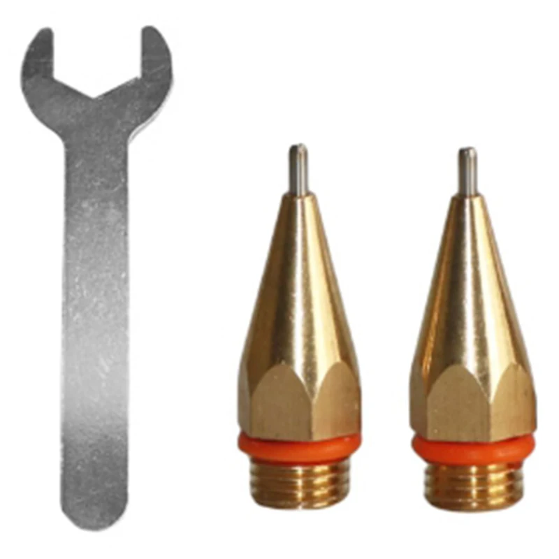 Горячий клей пистолет nozzle2Pcs 1 мм Диаметр диафрагмы горячего расплава сопло клея