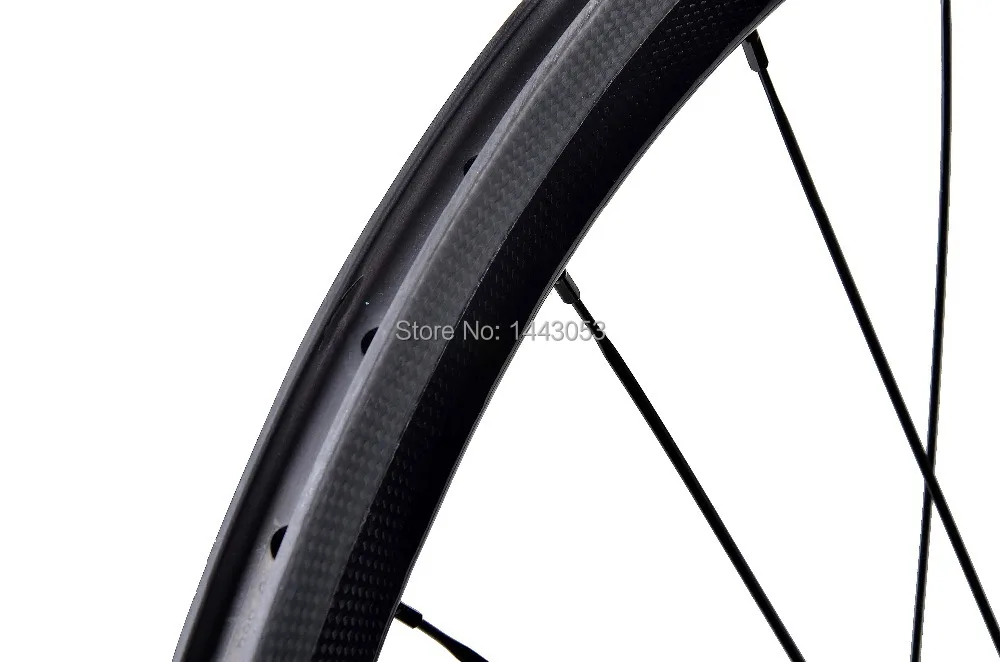 УГЛЕРОДНЫЙ велосипед 700c колесо дорожный 50 мм клинчерная Глянцевая углеродная