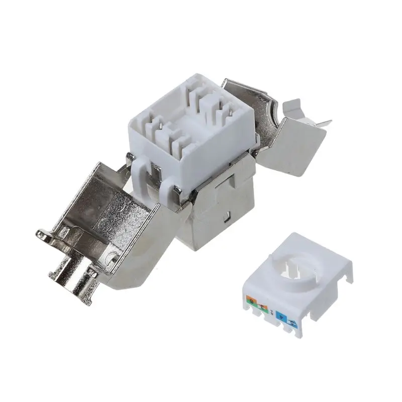 1 шт. экранированный сетевой адаптер RJ45 Keystone Cat6|Сетевые инструменты| |