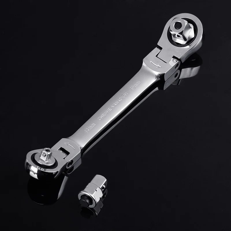 15IN1 деятельности Ratchet крутящий момент установить ключ 6 19 мм Hex торцевой с двойной