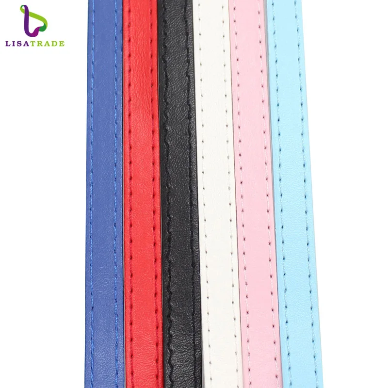 

100cm length /10mm wide Imitation Leather 10PCS DIY Wristband Mix Color Fit 10mm slide charms /slide letters LSBR021*10