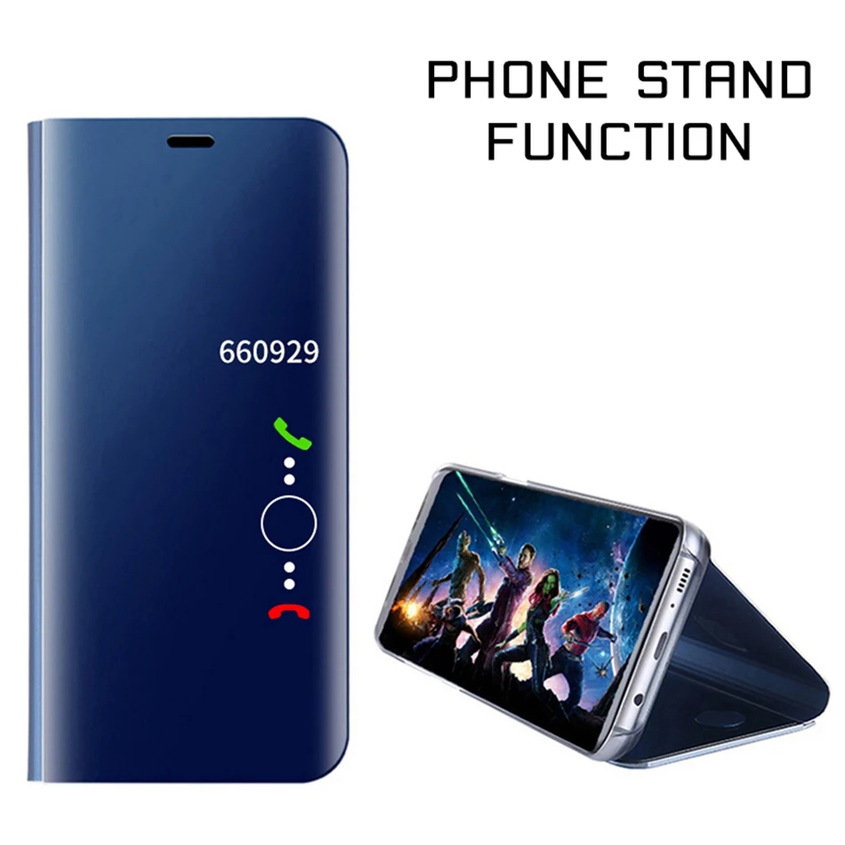 KISSCASE Зеркало чехол для samsung Galaxy S10 lite примечание 9 A8 A6 плюс флип телефона A9 J4 J6 2018
