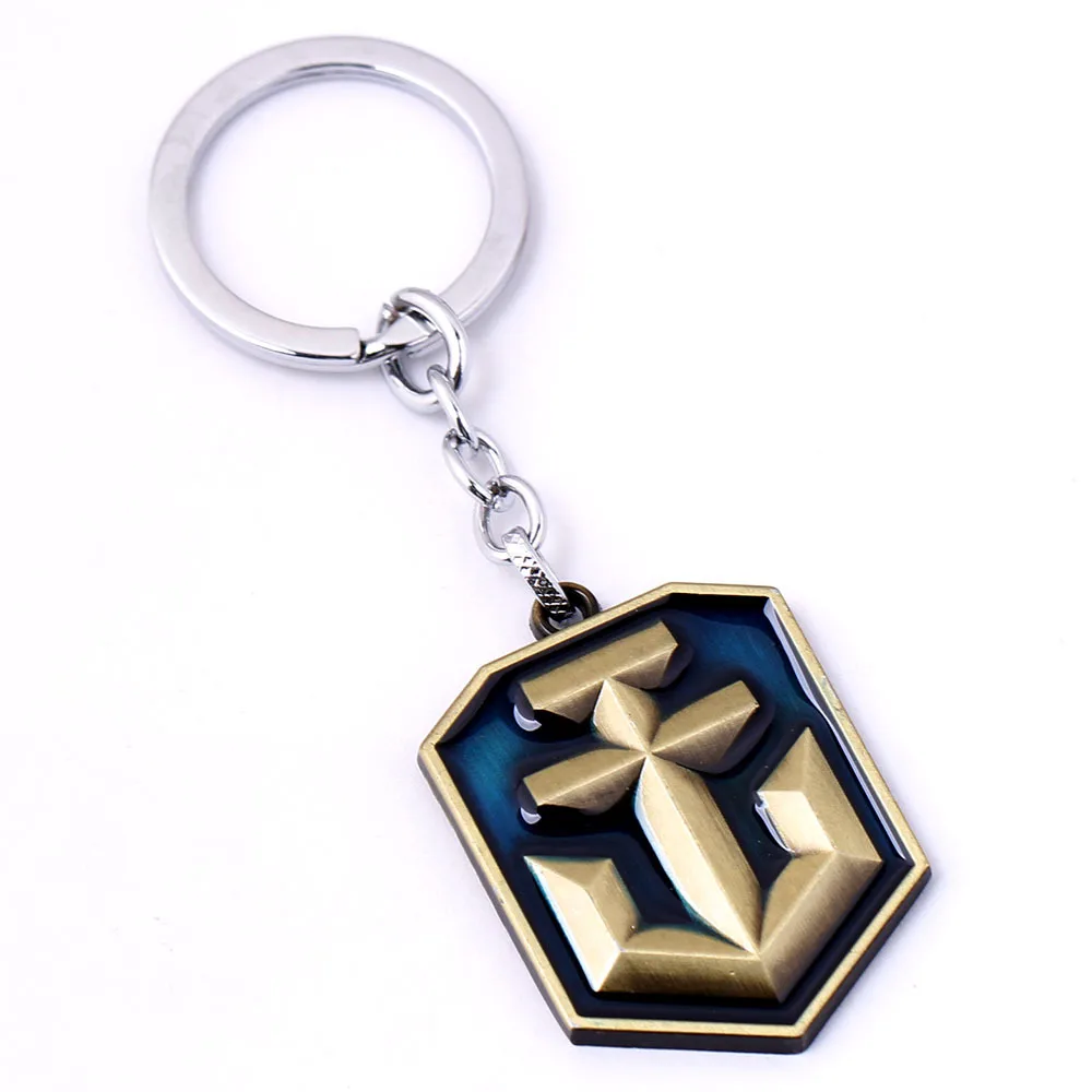 FPS Game World Of Warships Round Bead Chain Choker Necklace WOWS Alloy Pendant Keychain Keyring Men Women Fashion jewelry Gift | Украшения