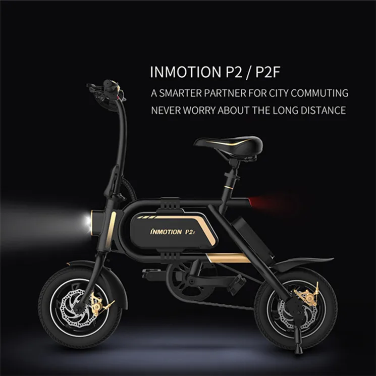 Складной велосипед Inmotion P2F/P2 Ebike, 36 В, 23,2 Ач/7,8 Ач, аккумулятор 350 Вт, 30 км/ч, 12 дюймов, мини-велосипед, электрический велосипед, CE FCC