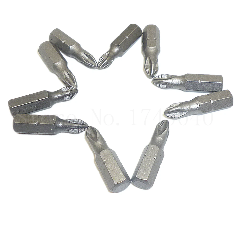 10 шт. Набор бит Philips с шестигранным хвостовиком и магнитным наконечником |