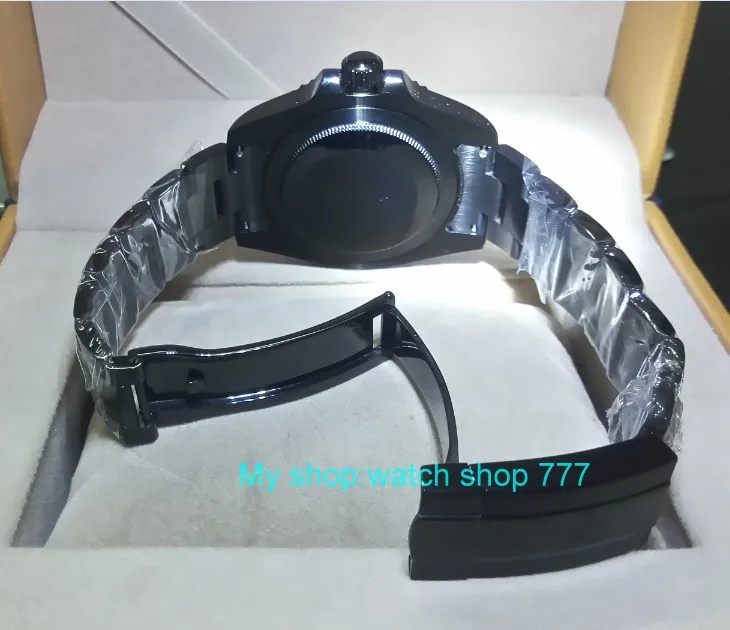 Sapphire crystal мужские часы 158A с автоматическим вращением вращающимся керамическим