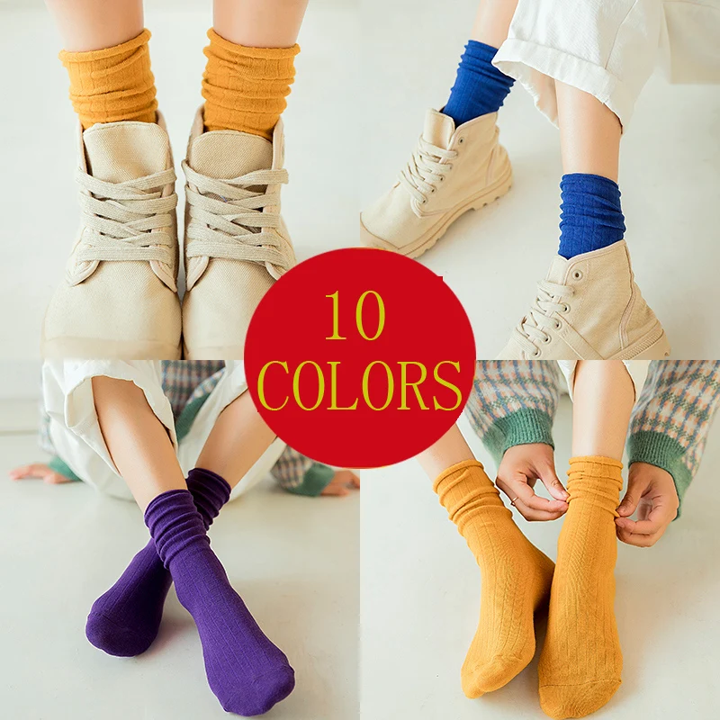 Cute Cartoon Fruit Print Avocado Banana Cherry Peach Girls Kawaii Socks meias Korean Harajuku Embroidery Pile Heap Funny |