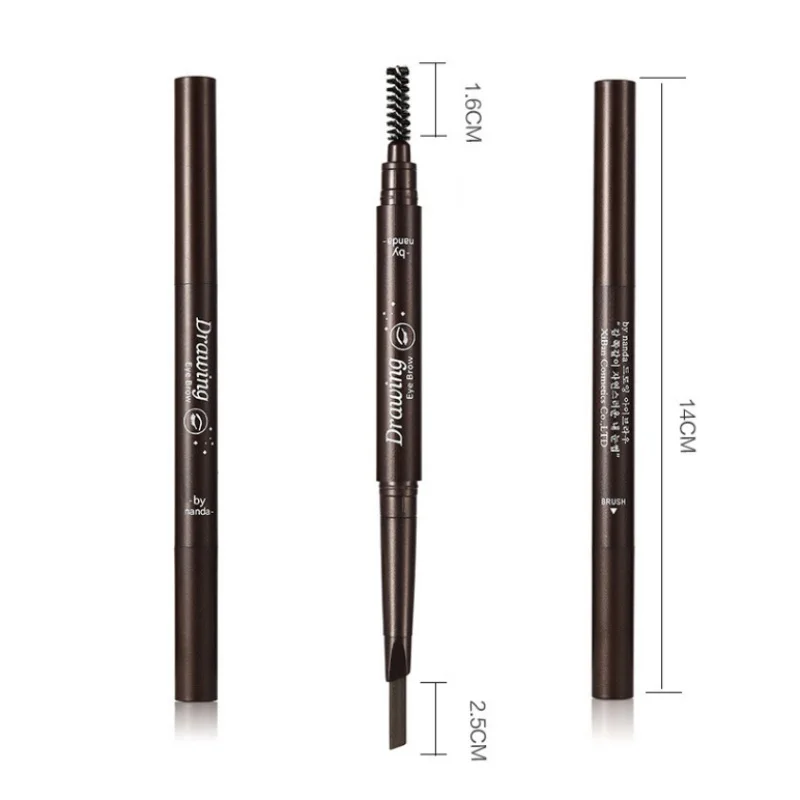 2018 1 шт. Eye Brow Pencil косметическая ручка дважды конец Водонепроницаемый подводки