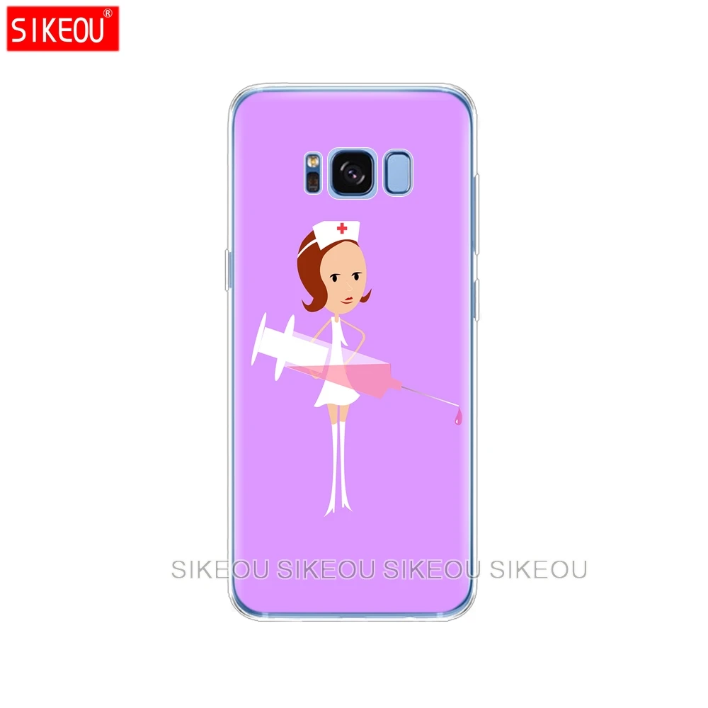 Силиконовый чехол для телефона Samsung Galaxy S9 S8 S7 S6 edge S5 S4 S3 PLUS медсестры врача