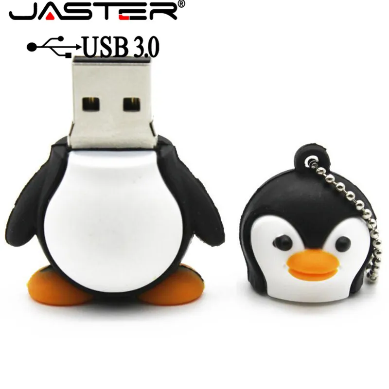 Usb флеш накопитель JASTER 3 0 с очаровательным пингвином флешка мультяшным рисунком 4